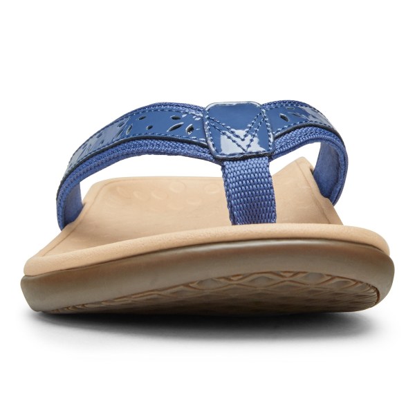 Vionic Sandals Ireland - Casandra Toe Post Sandal Indigo - Womens Shoes For Sale | ZBRUE-6709